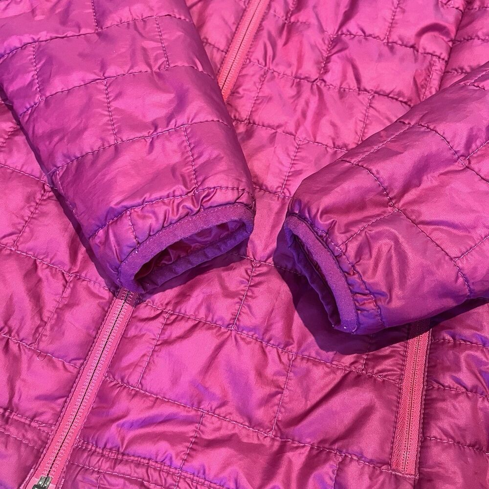Patagonia Nano Puff Jacket Womens Small Magenta Hoody Thermal Hooded Puffer Coat - Picture 2 of 15